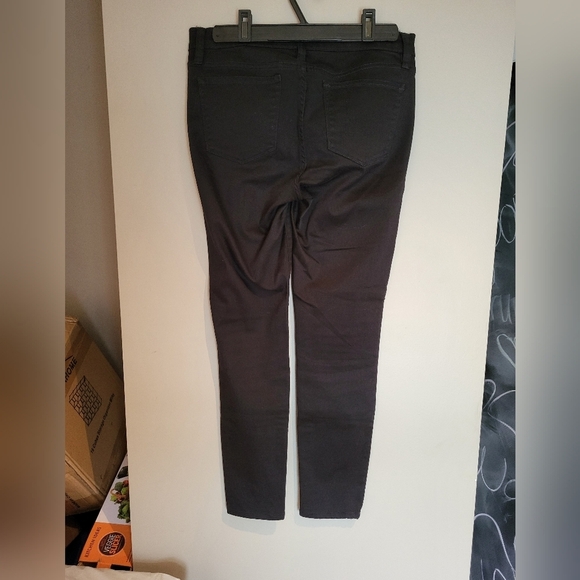 J Crew Toothpick Black Skinny Jeans Size 30x27 - Picture 3 of 6
